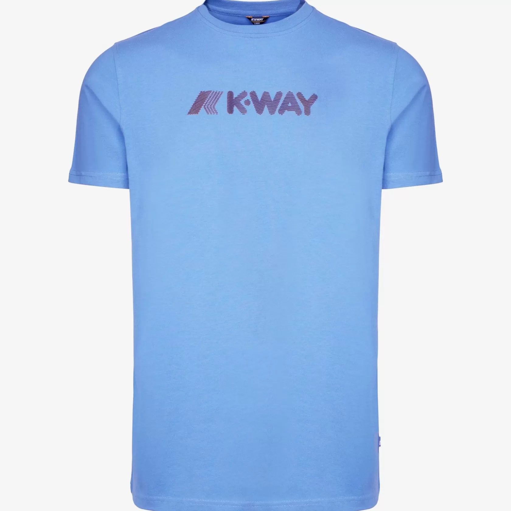 K-WAY T-Shirt^Elliot 3D Stripes Logoblu Oltremare