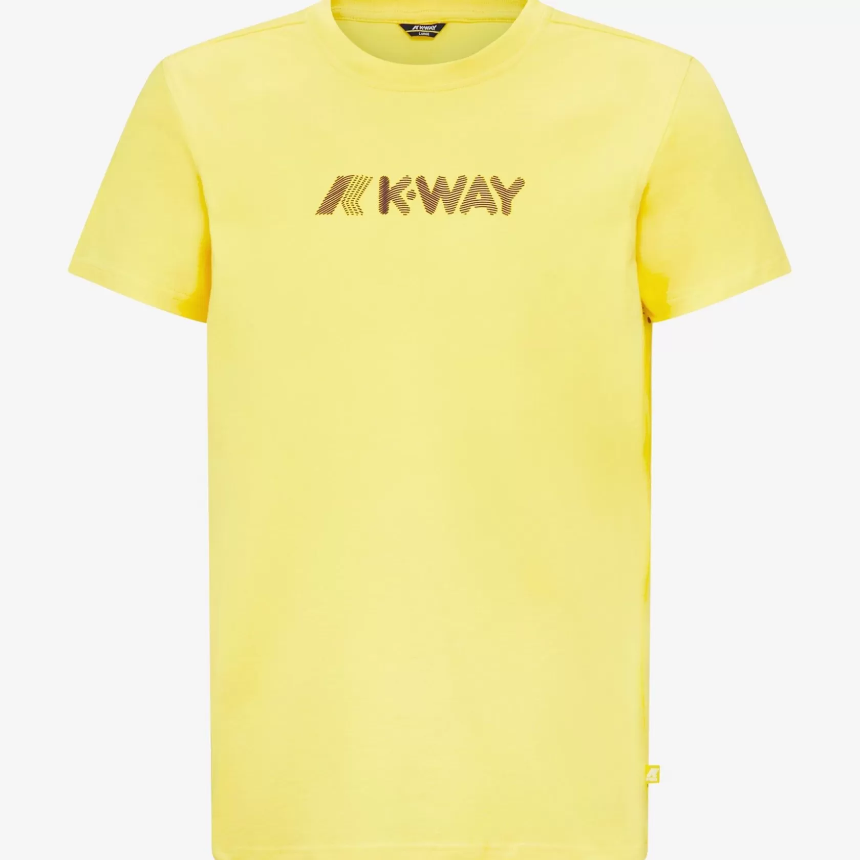 K-WAY T-Shirt^Elliot 3D Stripes Logogiallo Sunstruck