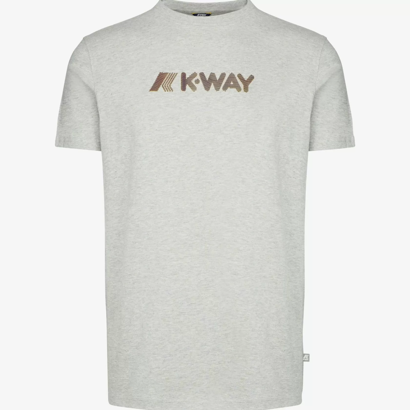 K-WAY T-Shirt^Elliot 3D Stripes Logogrey Mel