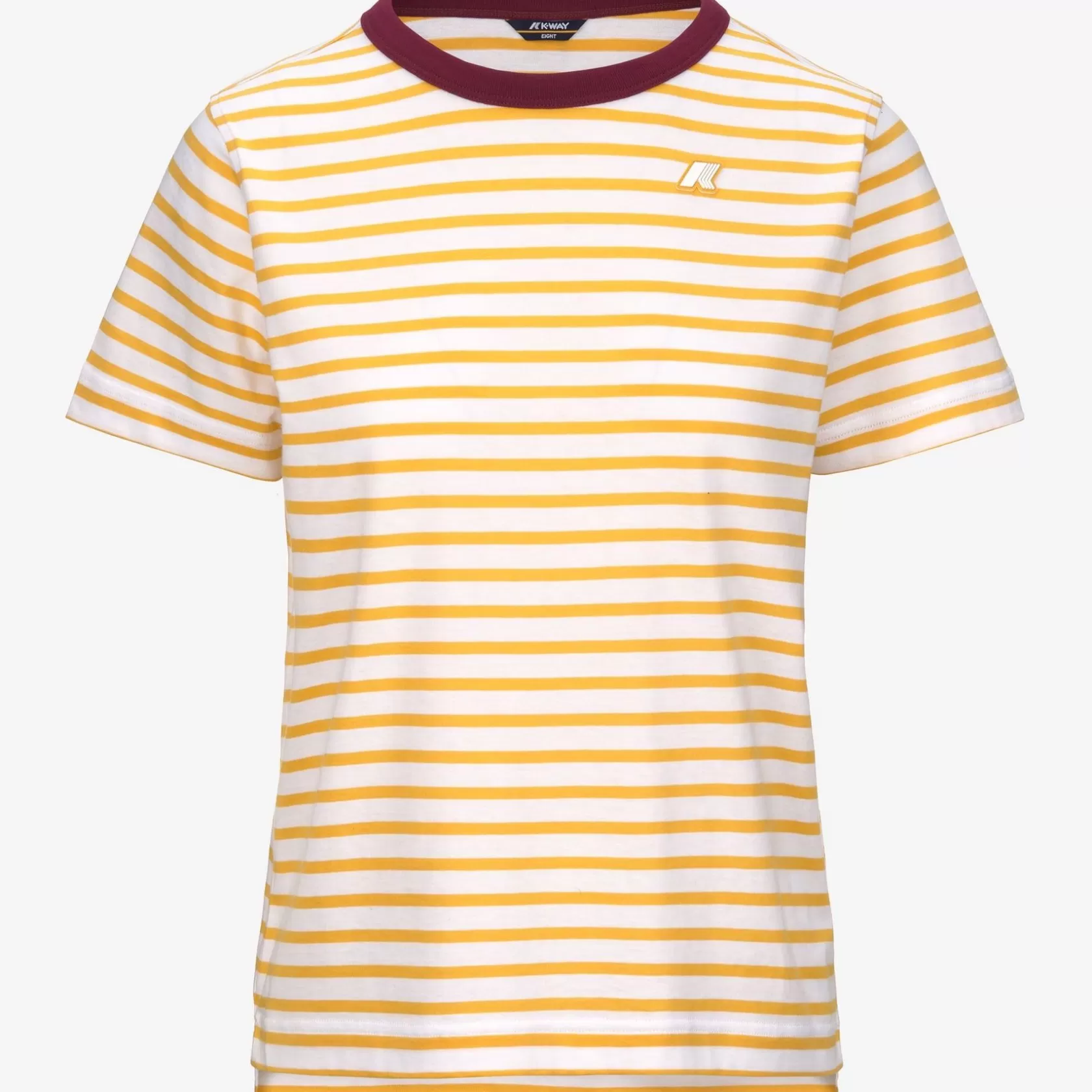 K-WAY T-Shirt^Emeli Stripesbianco-Giallo-Rosso