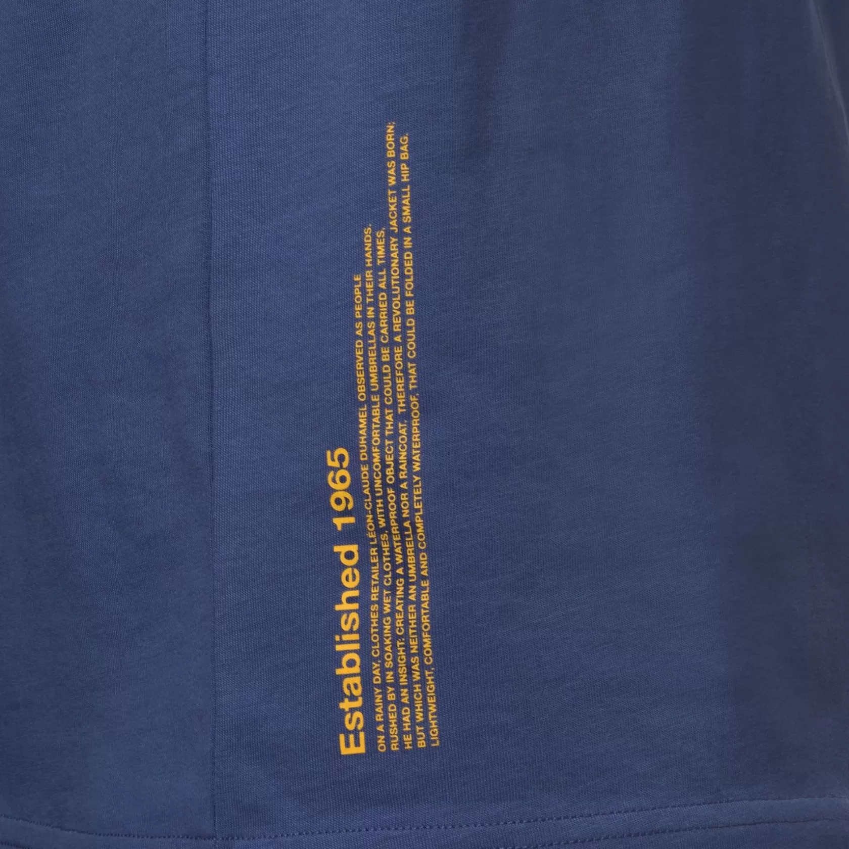 K-WAY T-Shirt^Fantome Lettering Blu Fiordo-Giallo Mimosa