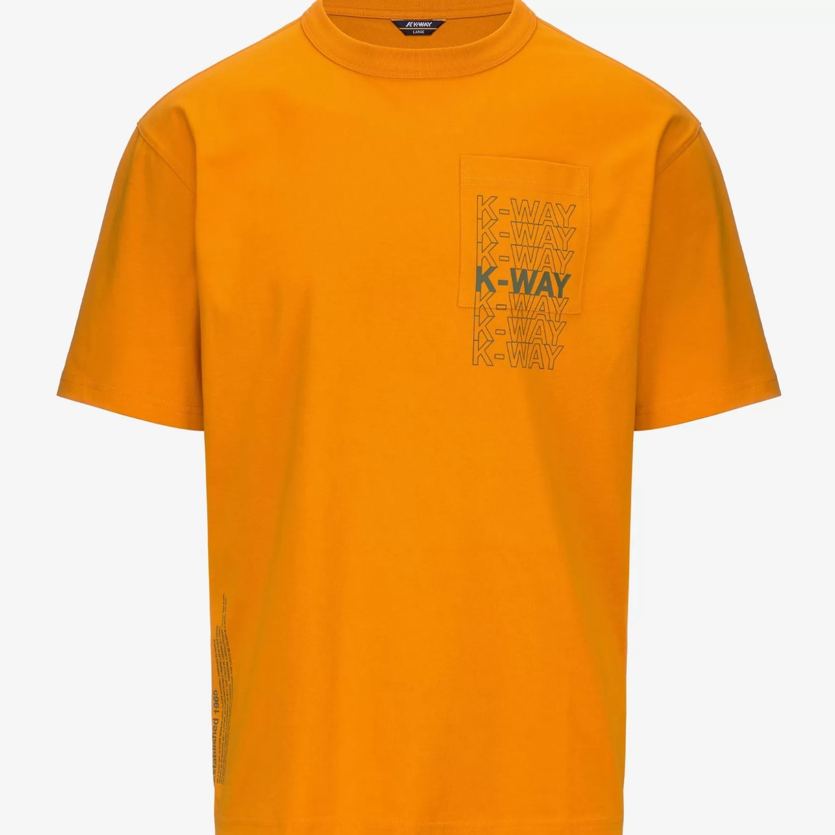 K-WAY T-Shirt^Fantome Letteringarancione Md-Verde Cipresso