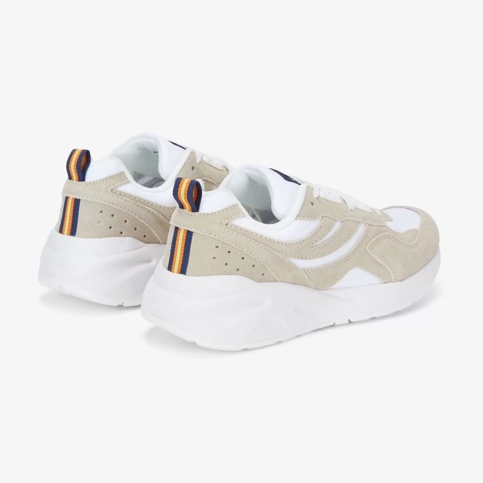 K-WAY Sneakers^Lacci Training 3.0 Bianco-Beige