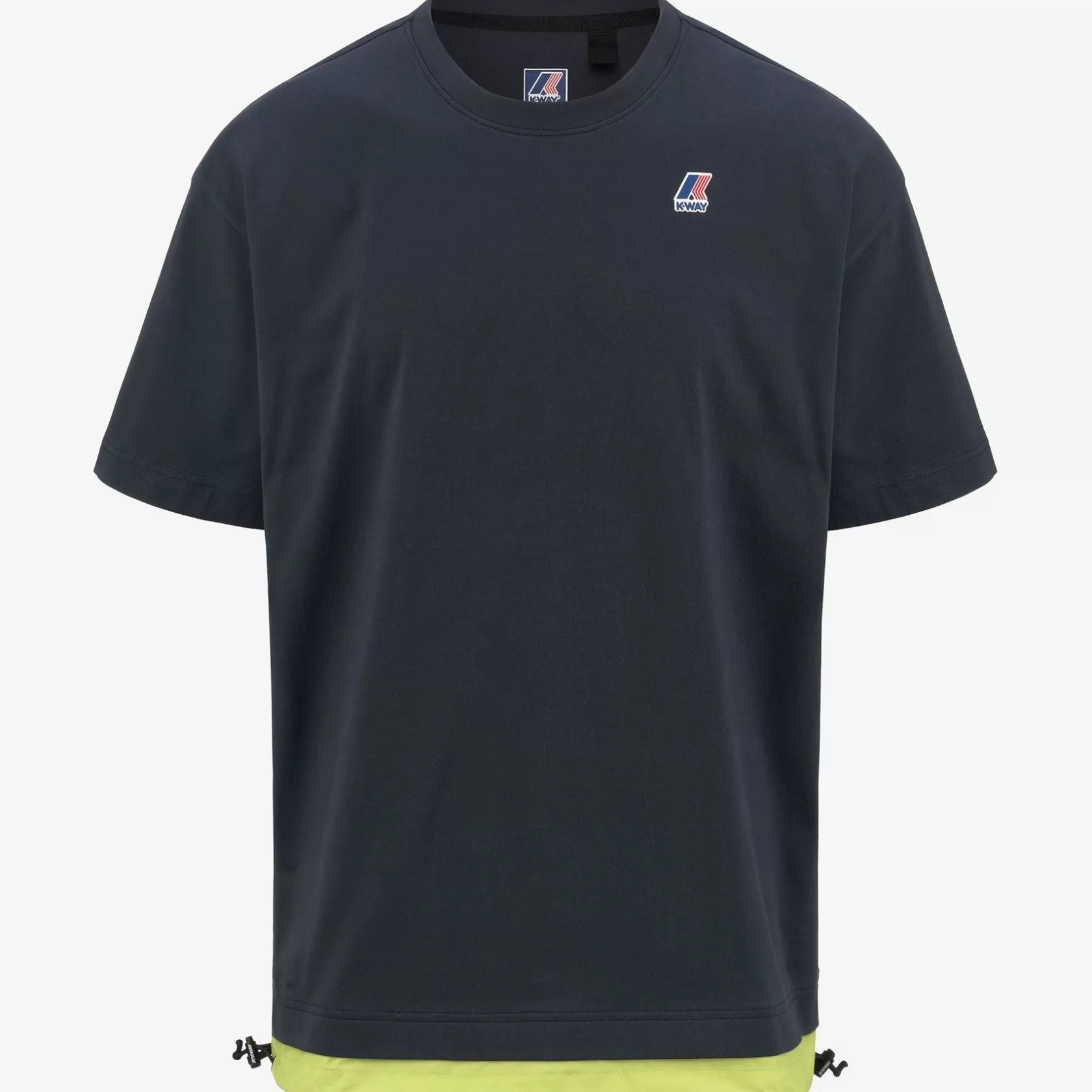 K-WAY T-Shirt^Le Vrai Serille Nylon Pcblue Profondita-Verde Sedano