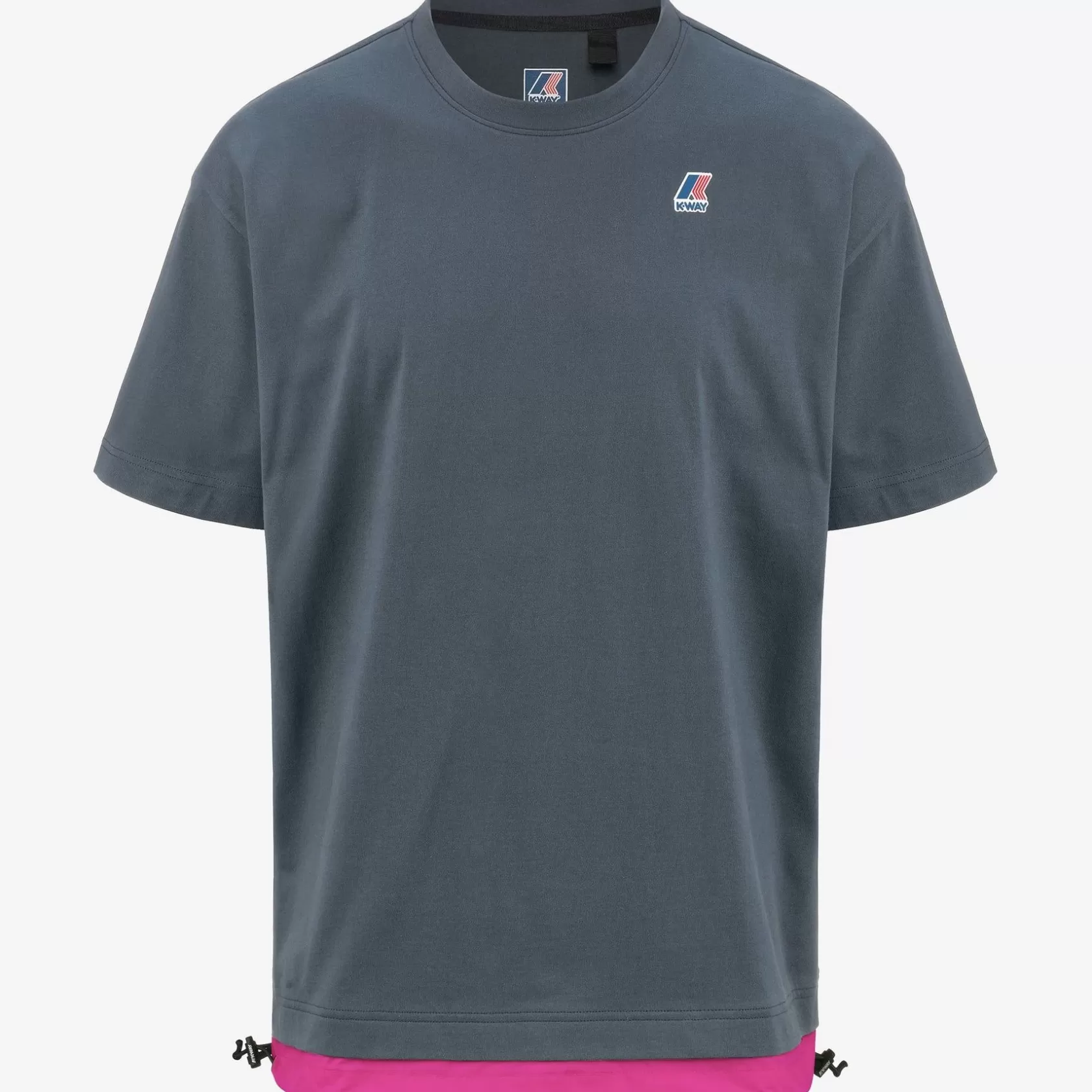 K-WAY T-Shirt^Le Vrai Serille Nylon Pcgrey Everest-Rosa Intenso