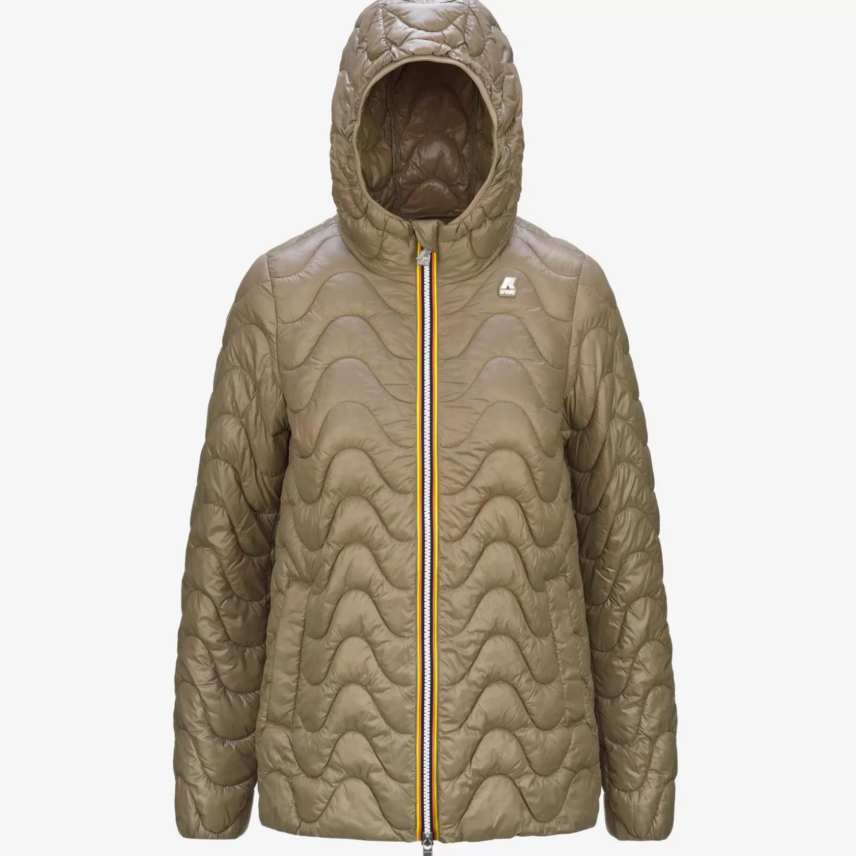 K-WAY Piumini E Giacche Lunghe^Madlaine Quilted Warmbeige Taupe