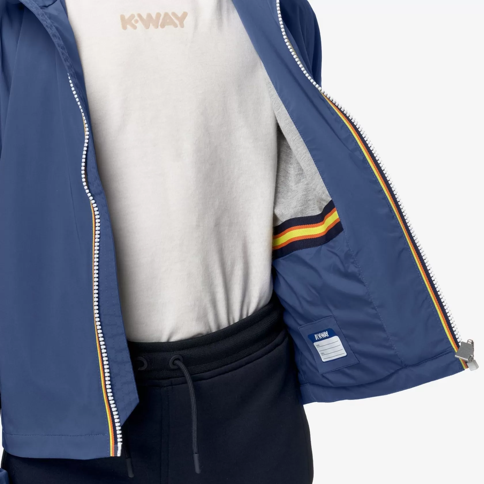 K-WAY Giacche Corte^Maglia In Nylon Elasticizzato P. Jack Blu Fiord