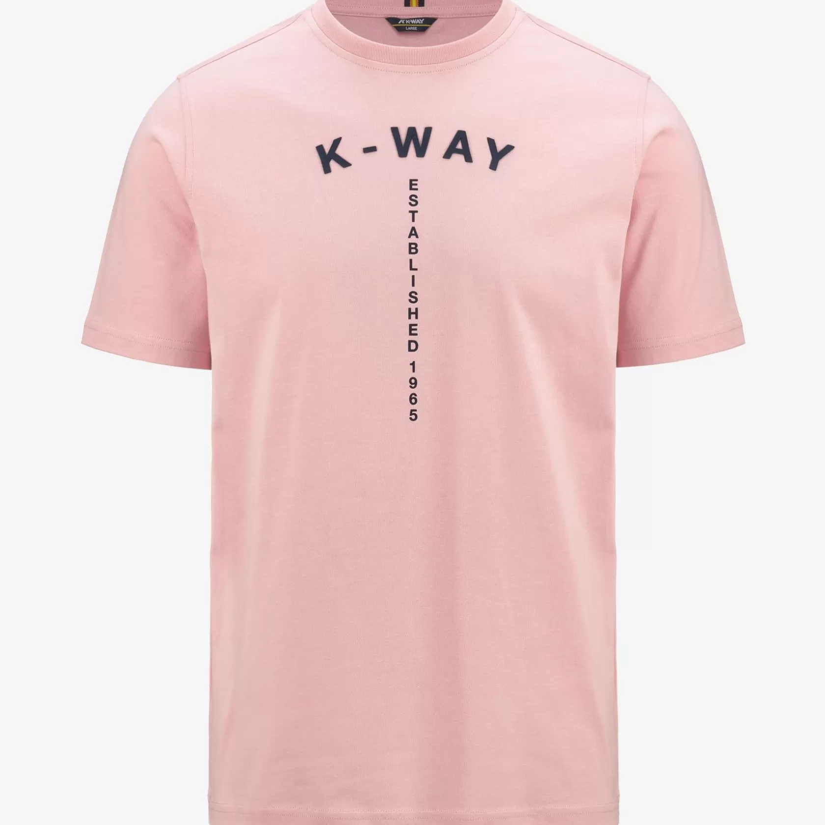 K-WAY T-Shirt^Odom Typo Est.Pink Ash