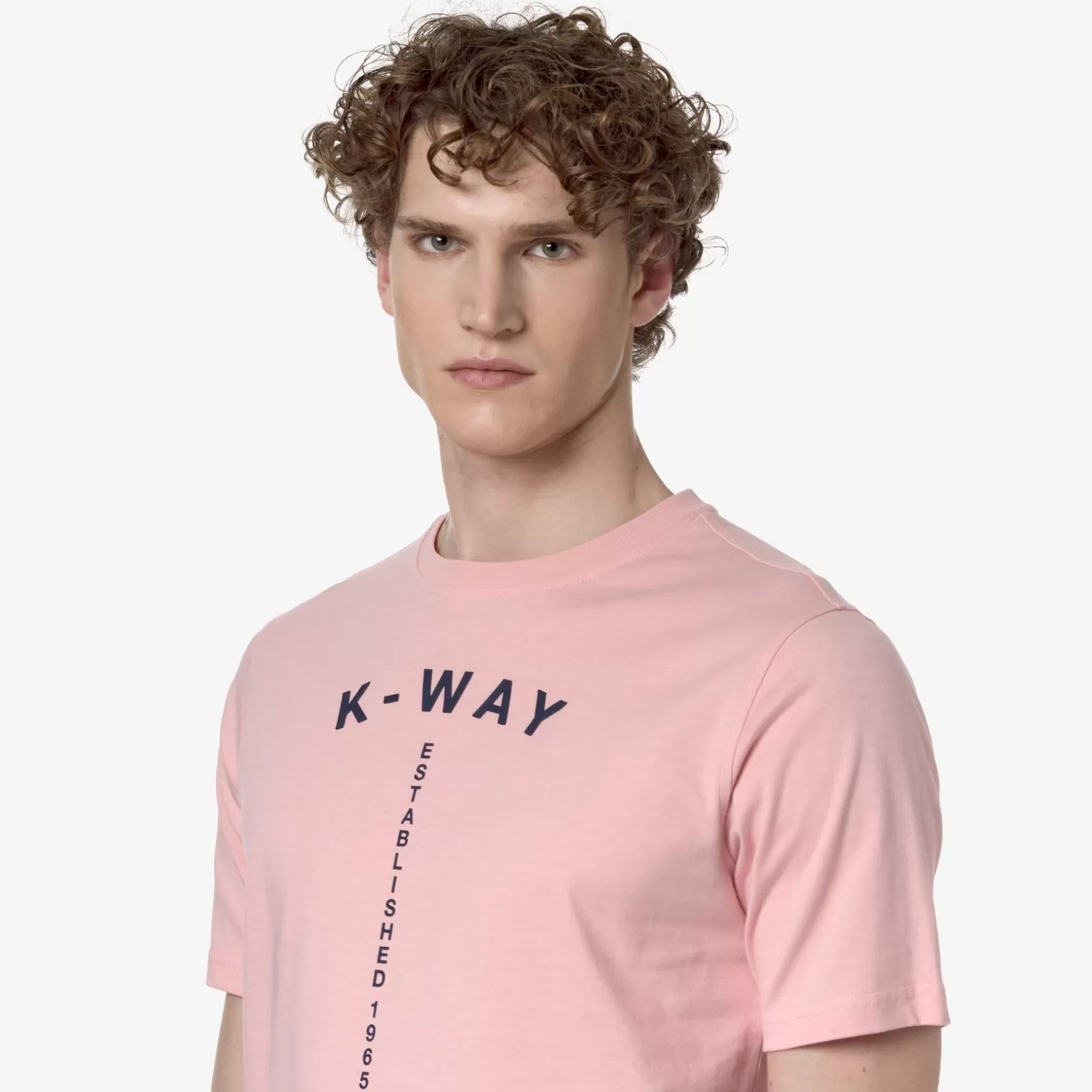 K-WAY T-Shirt^Odom Typo Est.Pink Ash