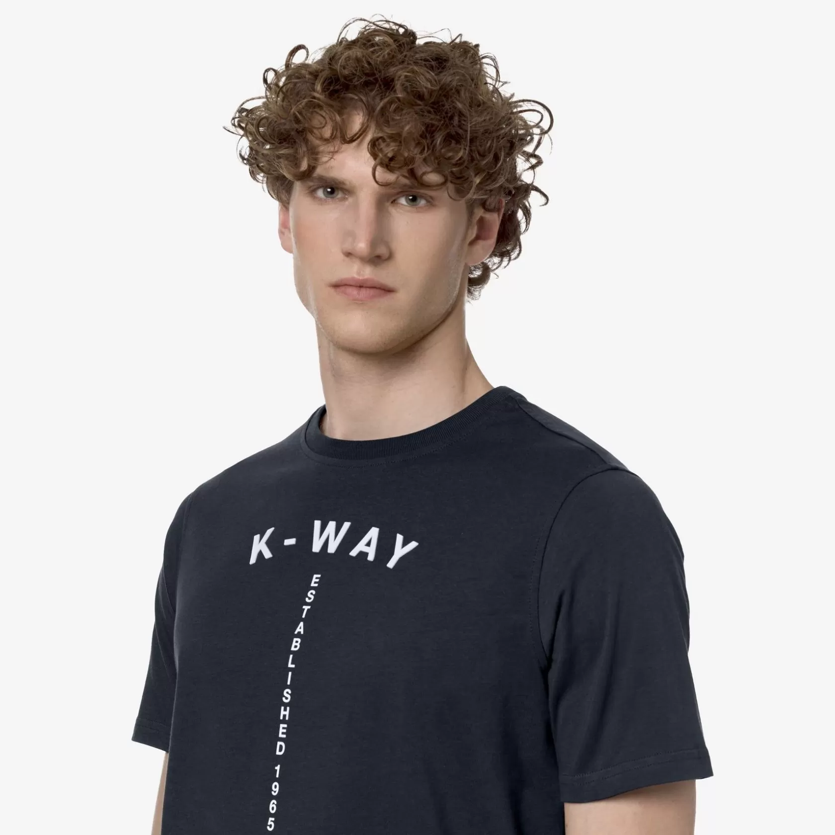 K-WAY T-Shirt^Odom Typo Est.Profondita Blu