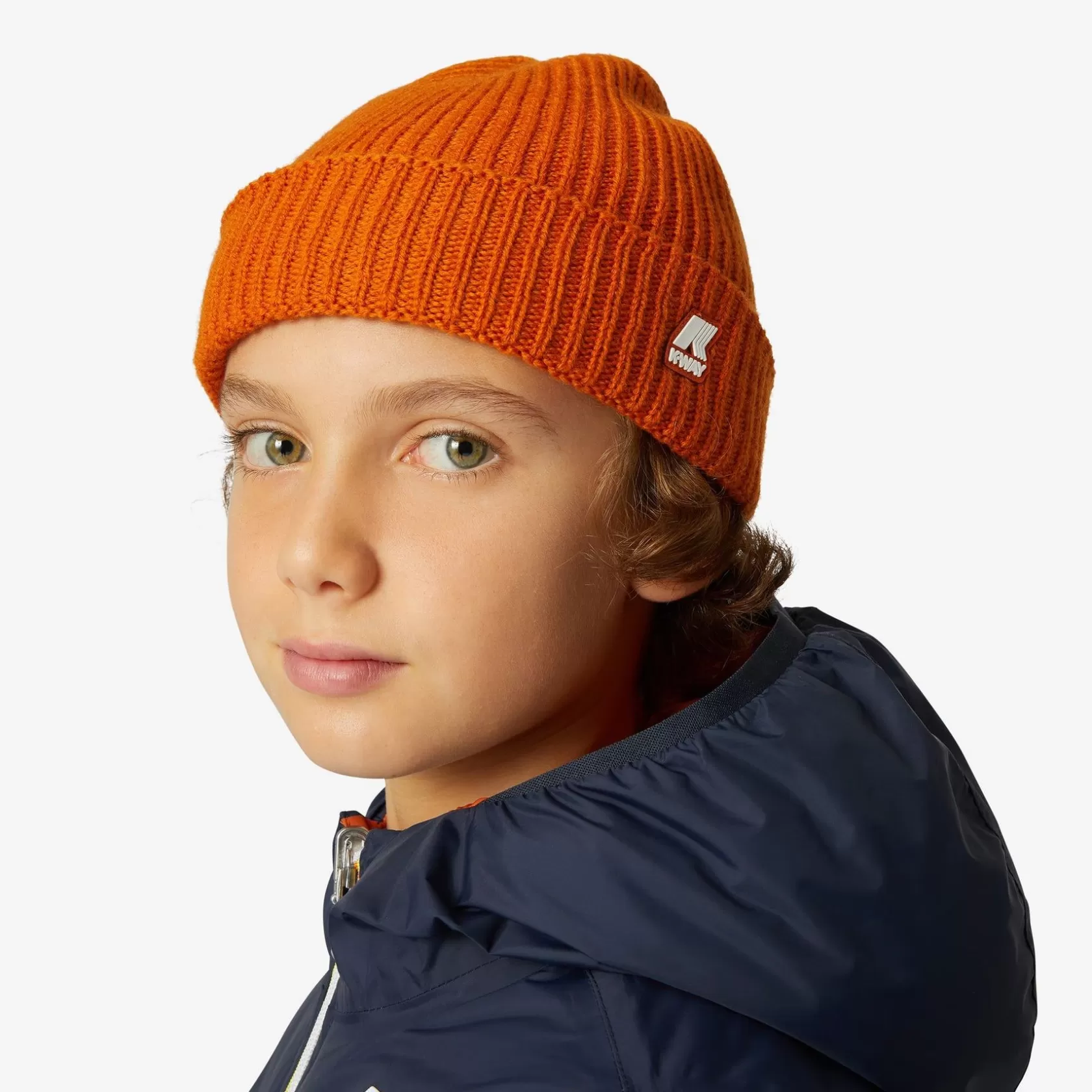 K-WAY Cappelli E Berretti^P. Brice Cardigan Stitchorange Ruggine