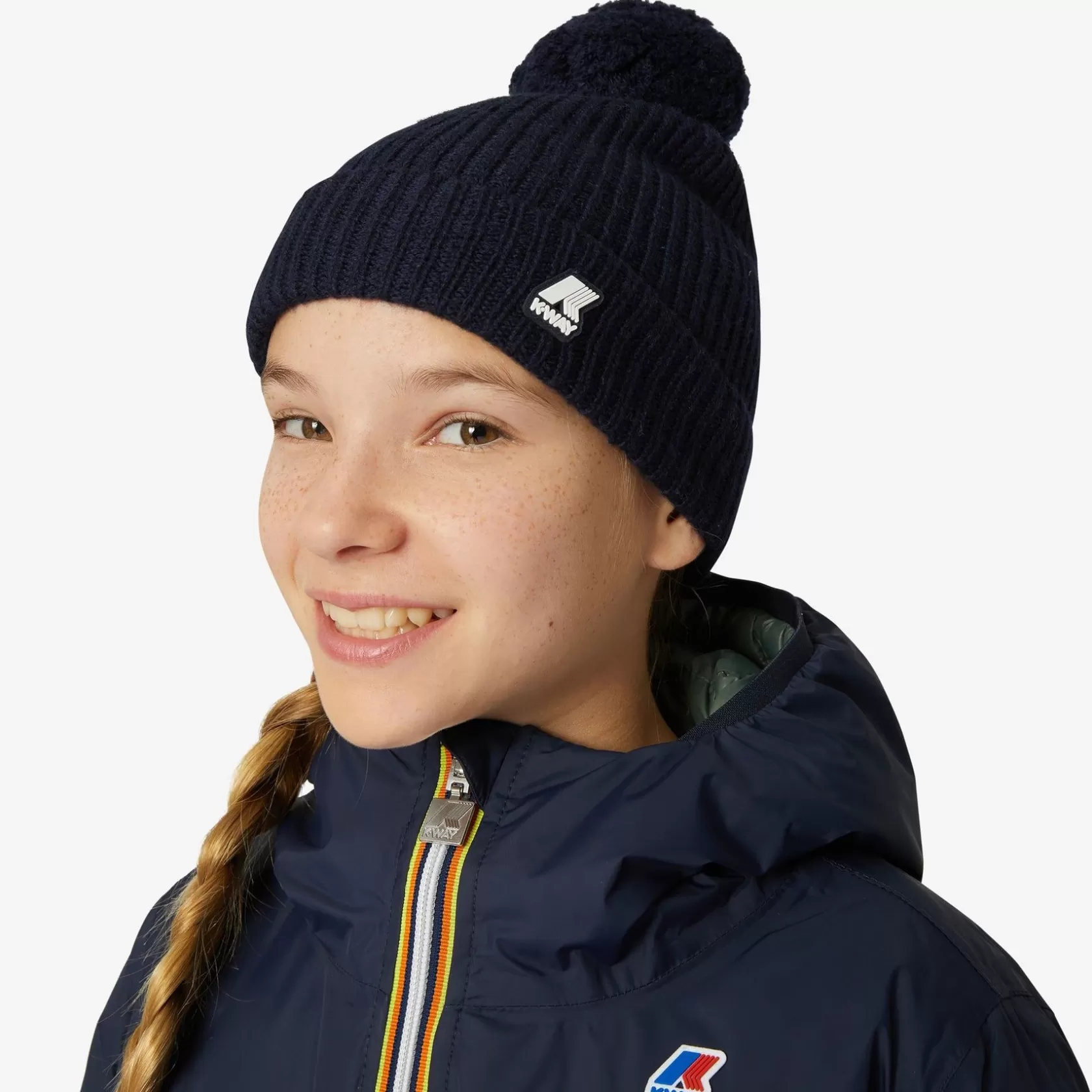 K-WAY Cappelli E Berretti^P. Cardigan Vincienne Stitchblue Profondita