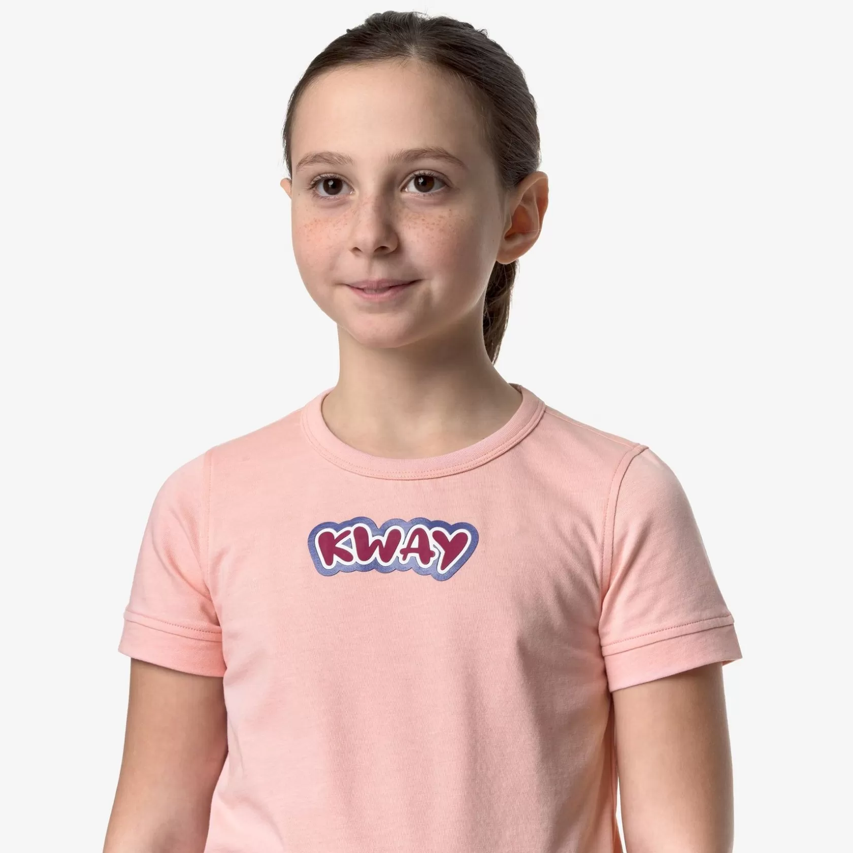 K-WAY T-Shirt^P. Emel Graphicpink Frassino