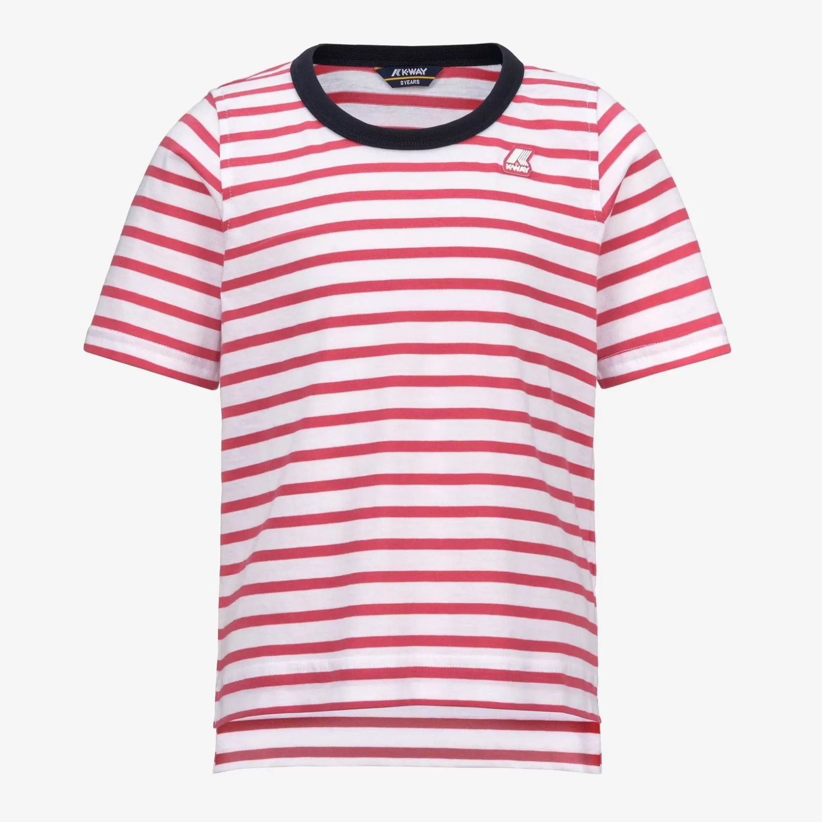 K-WAY T-Shirt^P. Emeli Stripesbianco-Rosa D-Blu