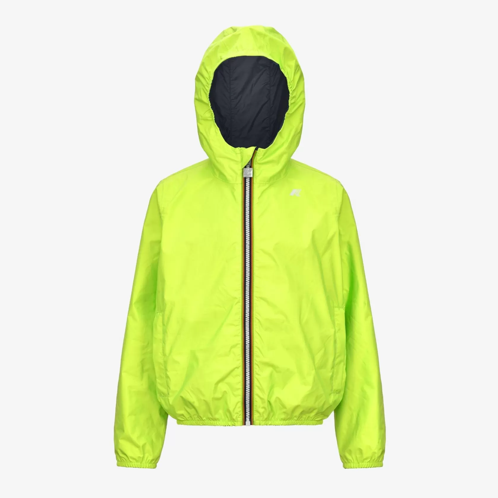 K-WAY Giacche Corte^P. Jakeeco Plus Reversibile Giallo Fluo Fluo