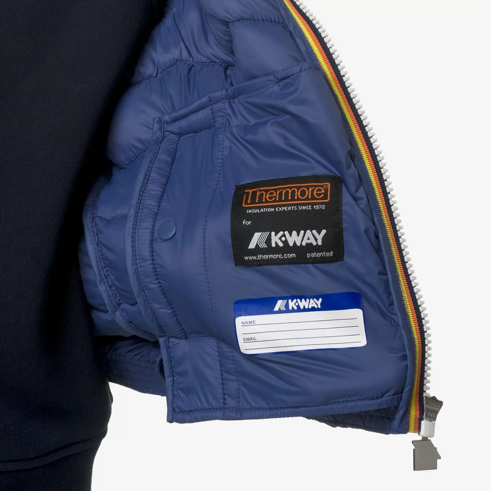 K-WAY Gilet^P. Valen Trapuntato Warmblue Fiord