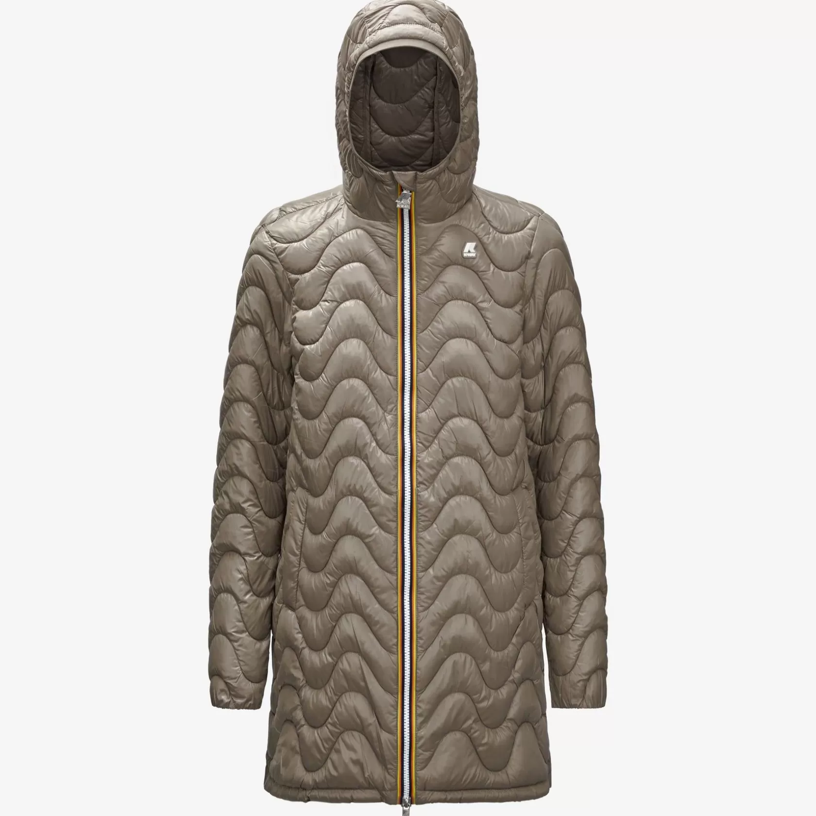 K-WAY Piumini E Giacche Lunghe^Sophie Trapuntata Warmbeige Talpa