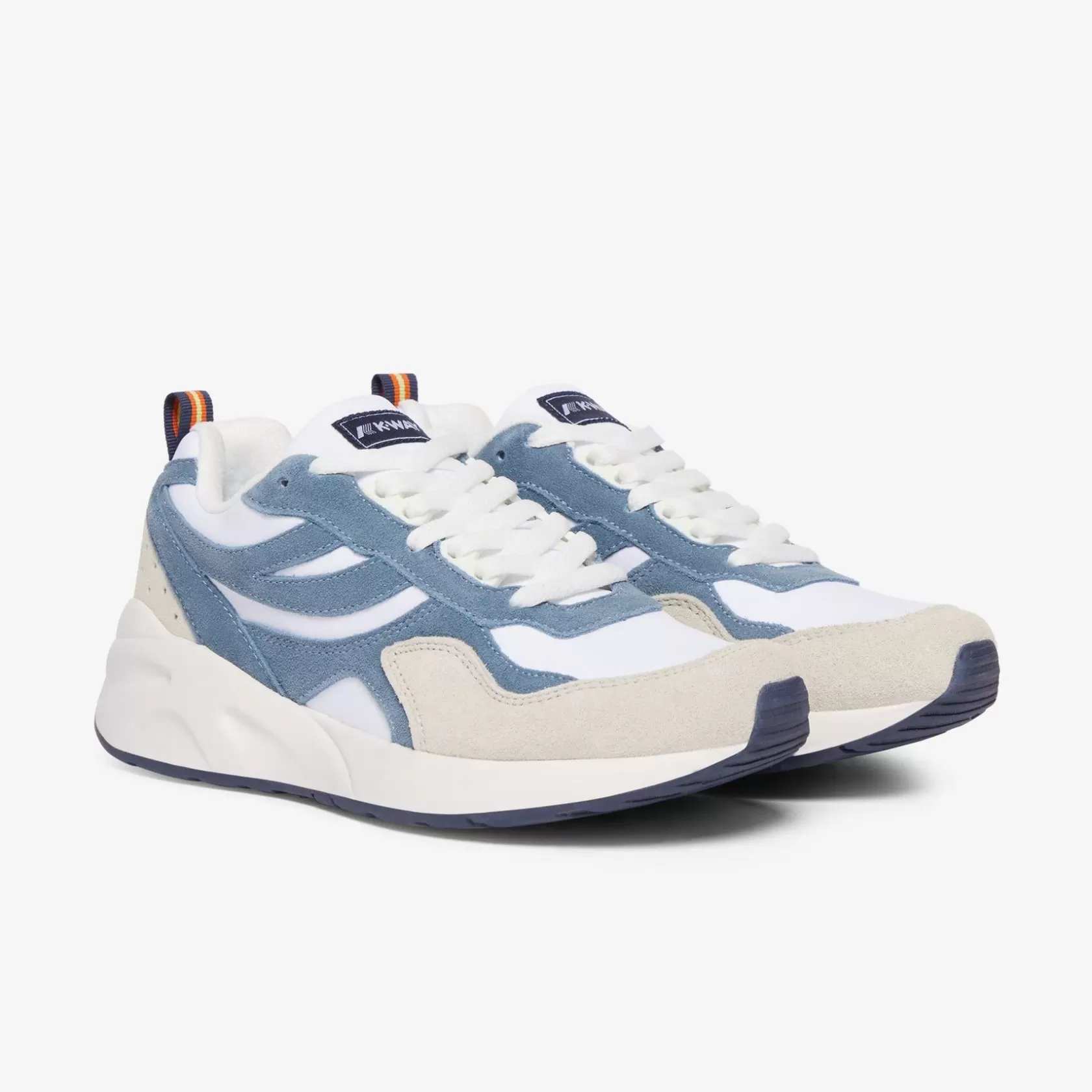 K-WAY Sneakers^Training 3.0 Lacesbianco-Azzurro Blizzard-Beige Lt-Blu Depth