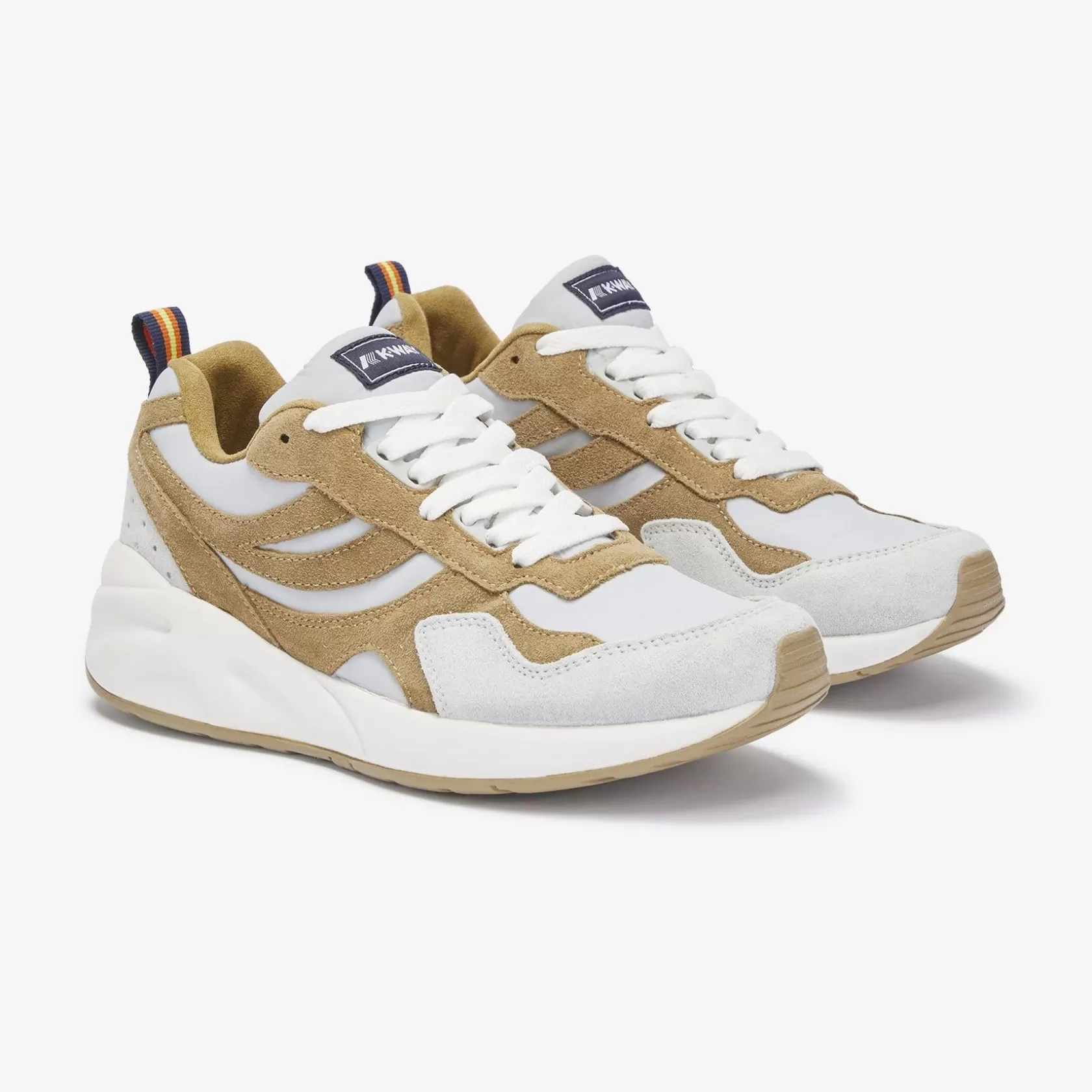 K-WAY Sneakers^Training 3.0 Lacesgrey Lt-Beige Kaki-Bianco