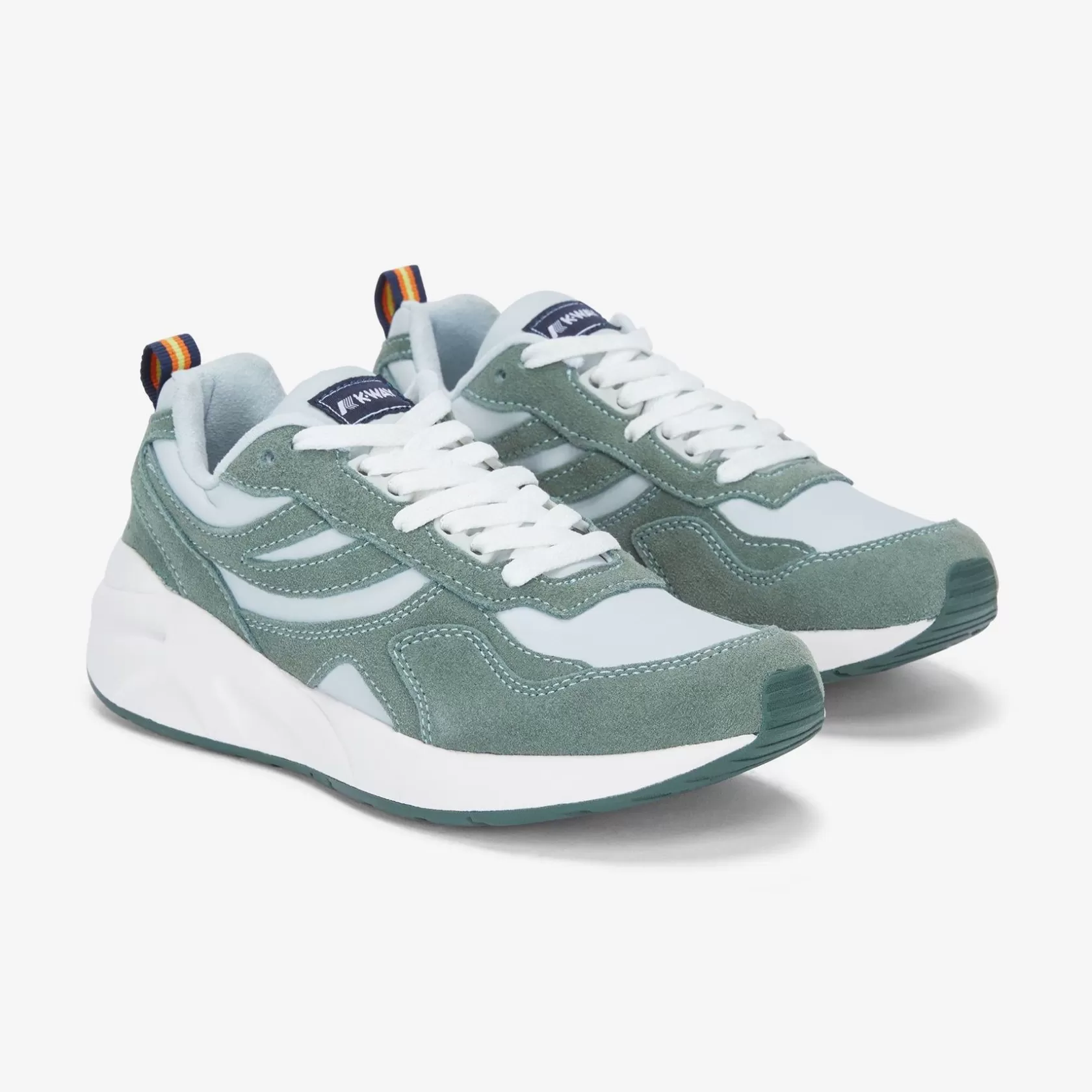 K-WAY Sneakers^Training 3.0 Lacesgrey Lt-Verde Laurel-Bianco