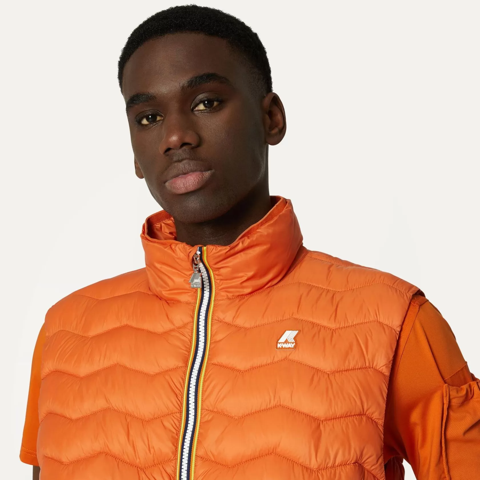 K-WAY Gilet^Valen Trapuntato In Rame Arancio Caldo