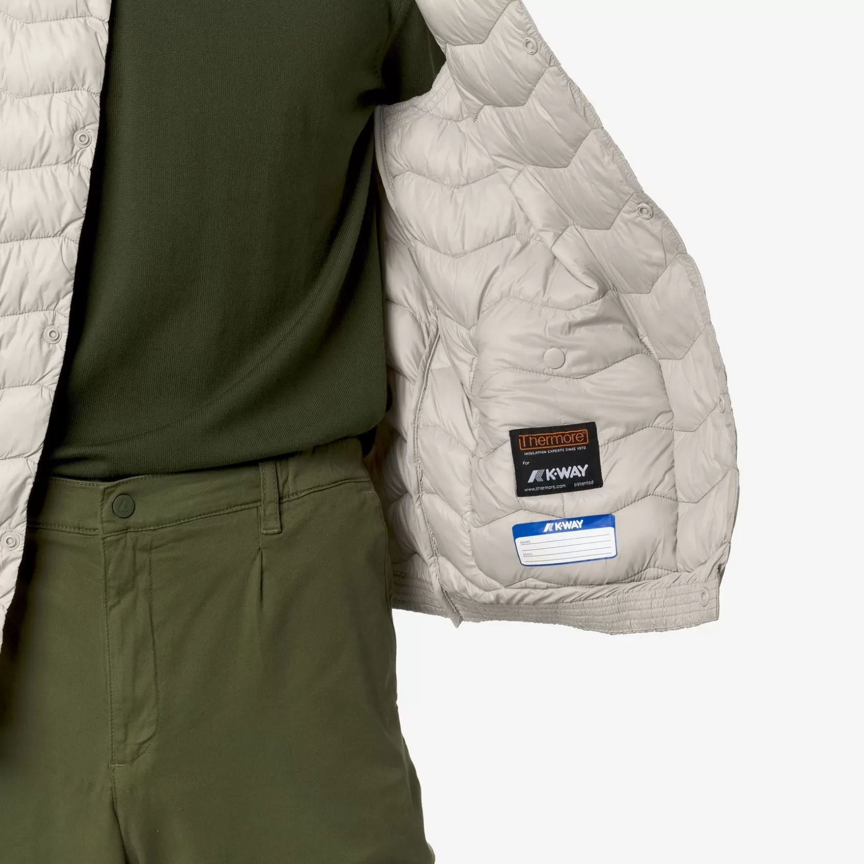 K-WAY Gilet^Valty Trapuntato Warmbeige Lt