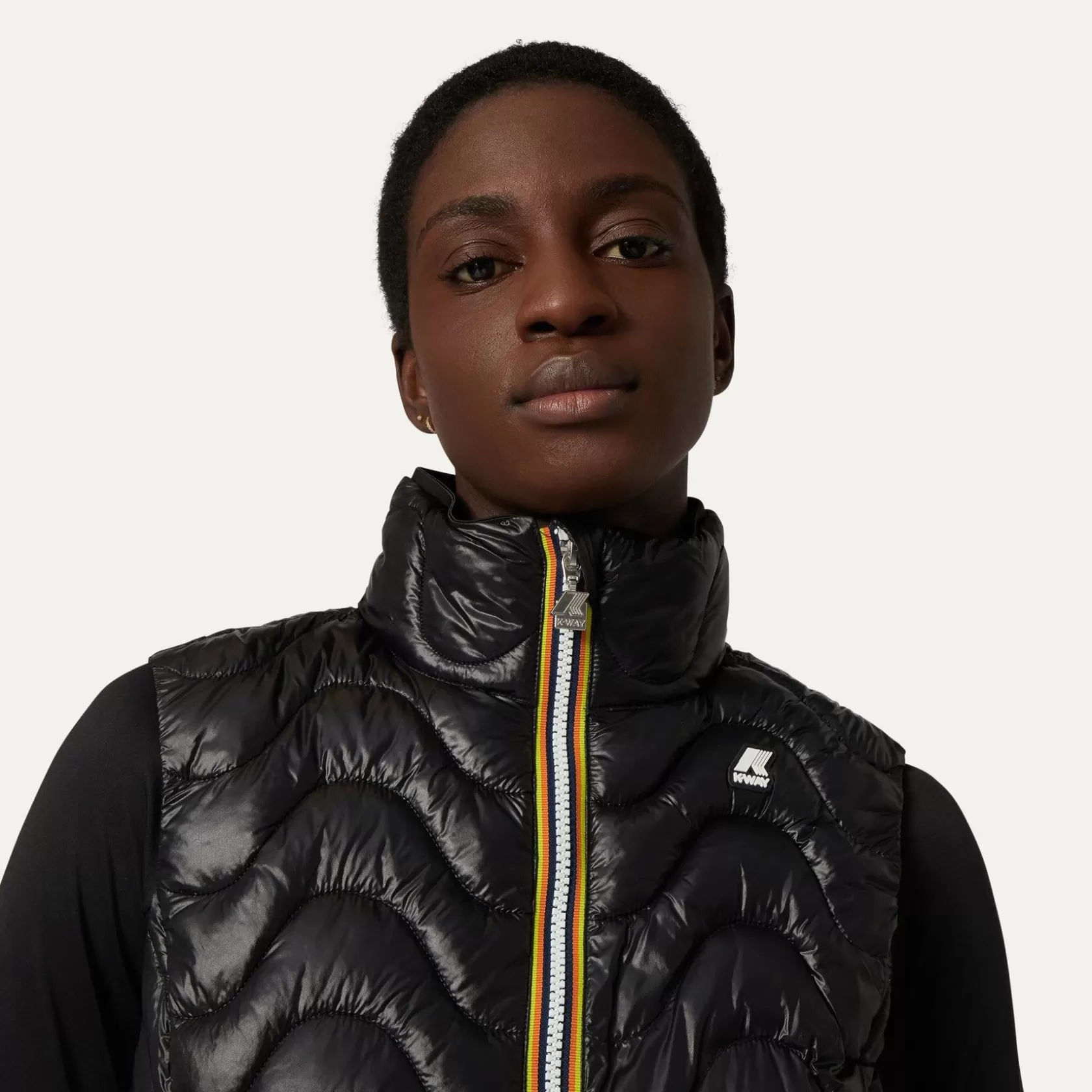 K-WAY Gilet^Viola Trapuntato Warmblack Pure