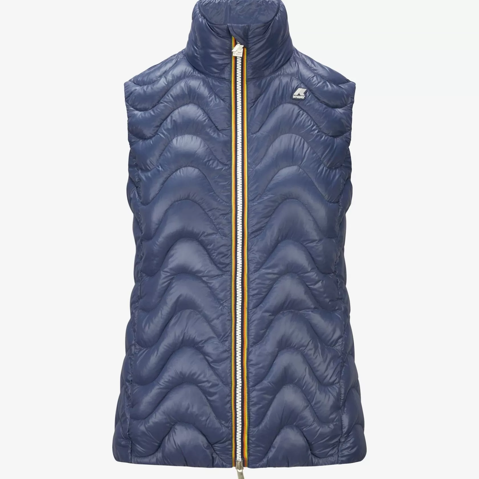 K-WAY Gilet^Viola Trapuntato Warmblue Indaco